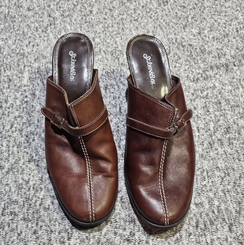 St John's Bay Women's Sz 10 Slip-on Business Heels Heeled Mules